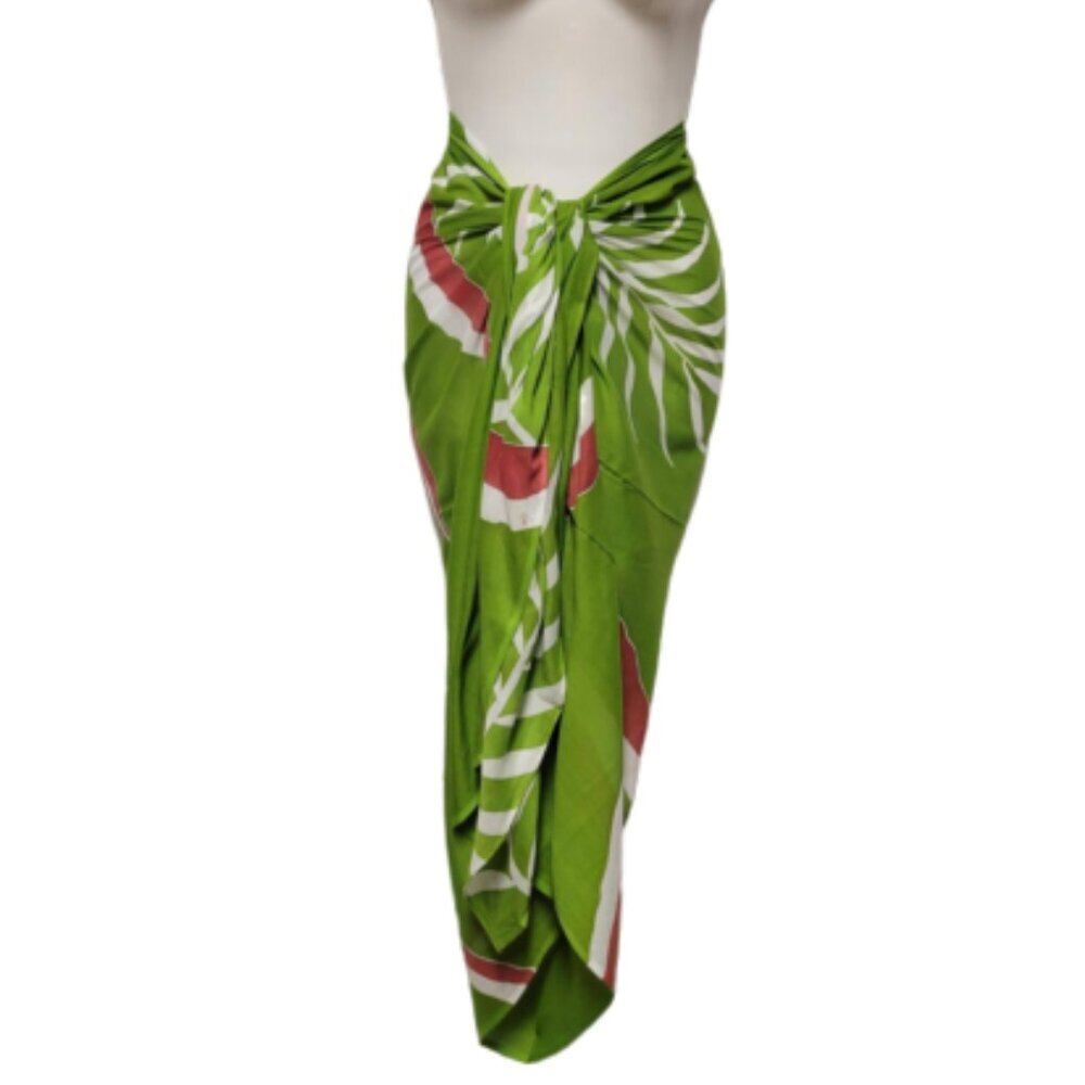 Womens Cotton Beach Wrap Sarong Handpainted Batik Wrapskirt Pareo Beachwear-NEW